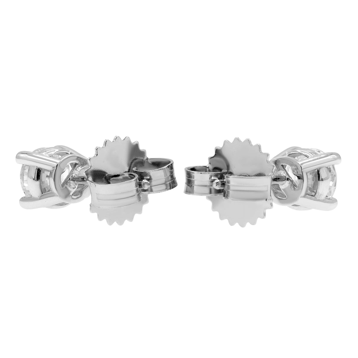 18K White Gold 0.83 Carat Diamond Earrings