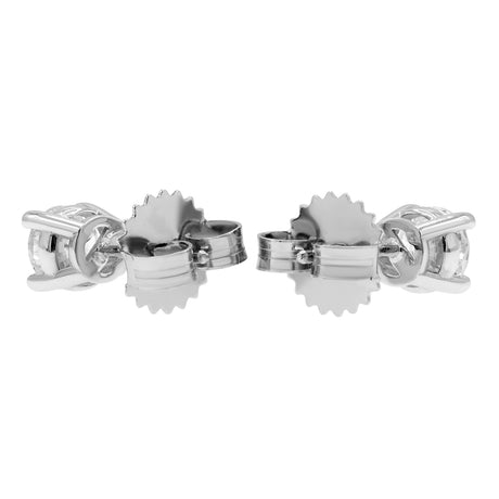 18K White Gold 0.83 Carat Diamond Earrings