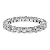 14K White Gold 2.20 Carat Diamond Eternity Band