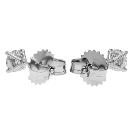 14K White Gold 0.58 Carat Diamond Stud Earrings