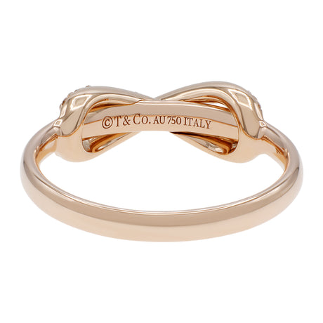 Tiffany & Co. 18K Rose Gold Diamond Infinity Ring