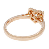 18K Rose Gold Diamond Heart Ring