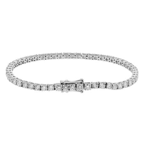 18K White Gold 2.80 Carat Tennis Bracelet