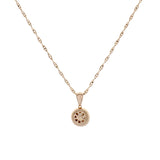 18K Rose Gold 0.38 Carat Diamond Pendant