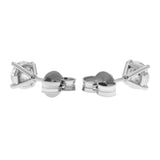 18K White Gold 1.27 Carat Diamond Stud Earrings