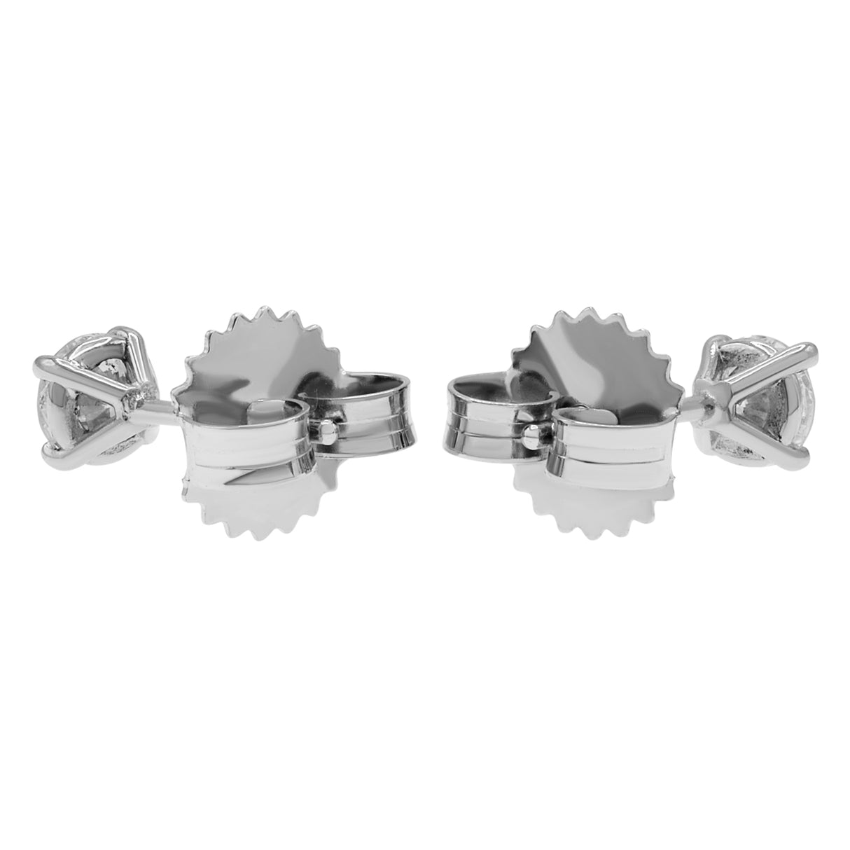 14K White Gold 0.48 Carat Diamond Stud Earrings