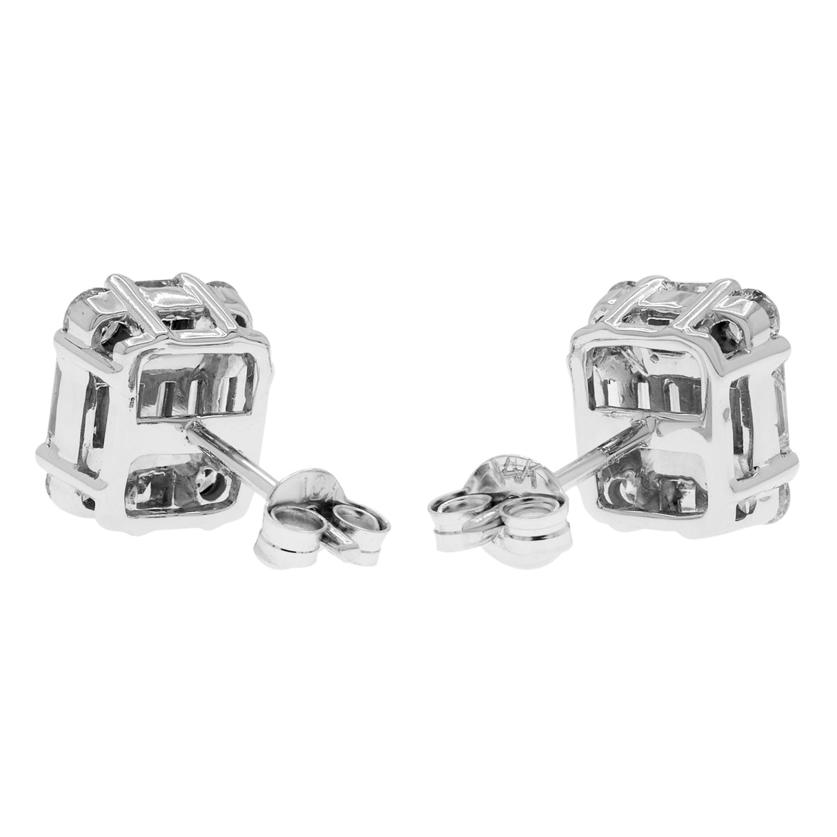 14K White Gold 1.16 Carat Diamond Earrings