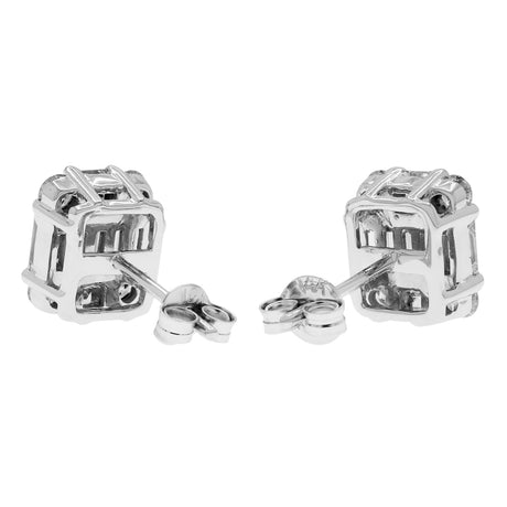 14K White Gold 1.16 Carat Diamond Earrings