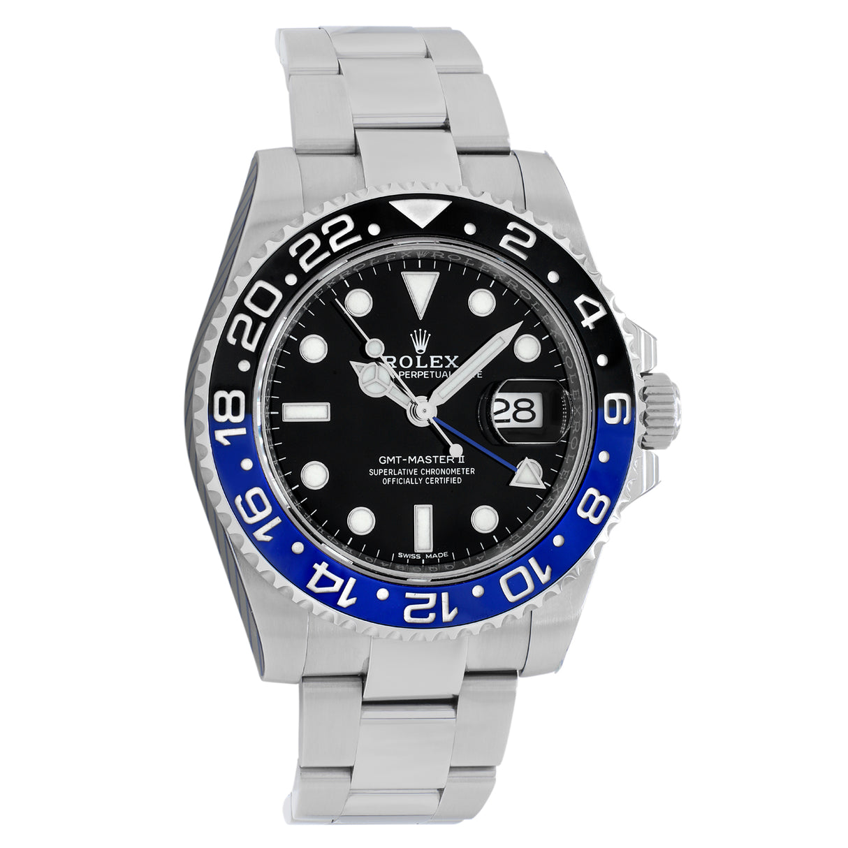 Rolex Stainless Steel GMT Master II Batman 116710BLNR