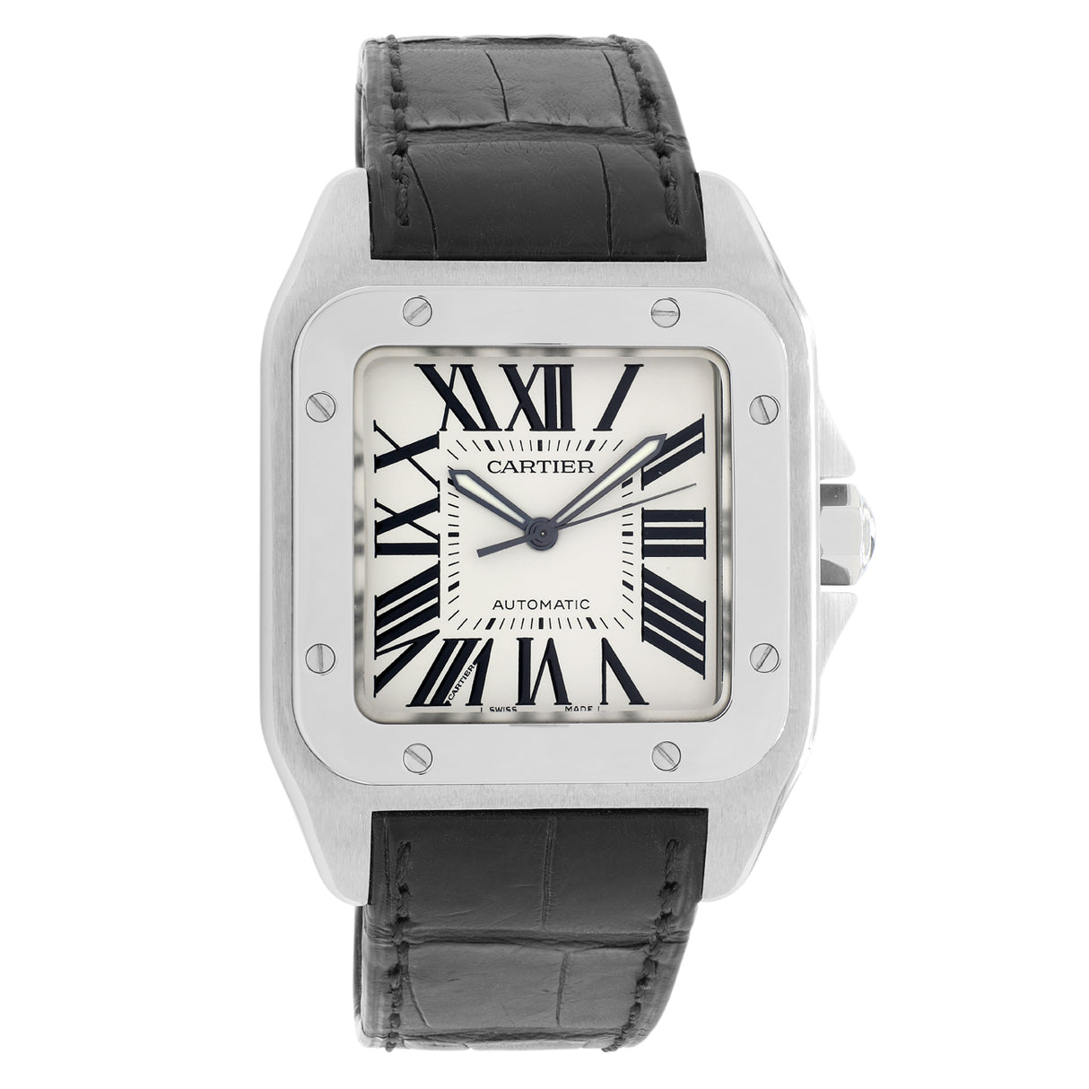 Cartier Stainless Steel Santos 100 Large Automatic W20073X8