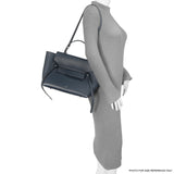 Celine Blue Grained Calfskin Mini Belt Bag