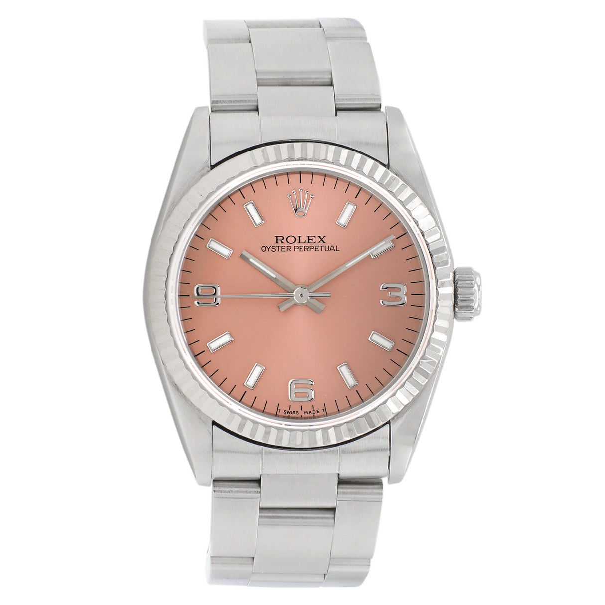 Rolex Stainless Steel White Gold Oyster Perpetual 31 67514 Watches Rolex