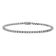 14K White Gold 2.88 Carat Diamond Tennis Bracelet Fine Jewellery Modaselle