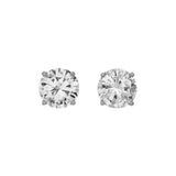 Platinum 6.42 Carat Diamond Earrings