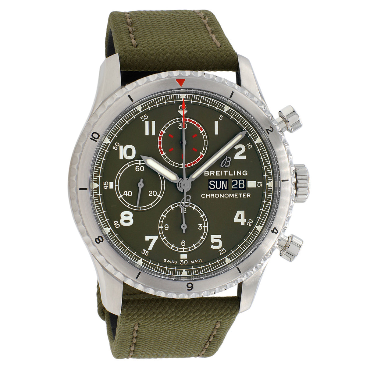 Breitling Stainless Steel Aviator 8 Chronograph 43 Curtiss Warhawk  A133161A1L1X2