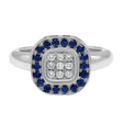 18K White Gold 1.72 Carat Sapphire Ring Fine Jewellery Modaselle
