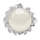 18K White Gold South Sea Pearl Ring