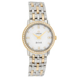 Omega Stainless Steel 18K Yellow Gold Diamond Deville Prestige 413.25.27.60.55.001