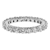 14K White Gold 2.20 Carat Diamond Eternity Band