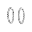 14K White Gold 8.00 Carat Diamond Hoop Earrings Fine Jewellery Modaselle