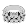 18k White Gold 3.98 Carat Quatrefoil Blossom Marquis Ring Fine Jewellery Modaselle