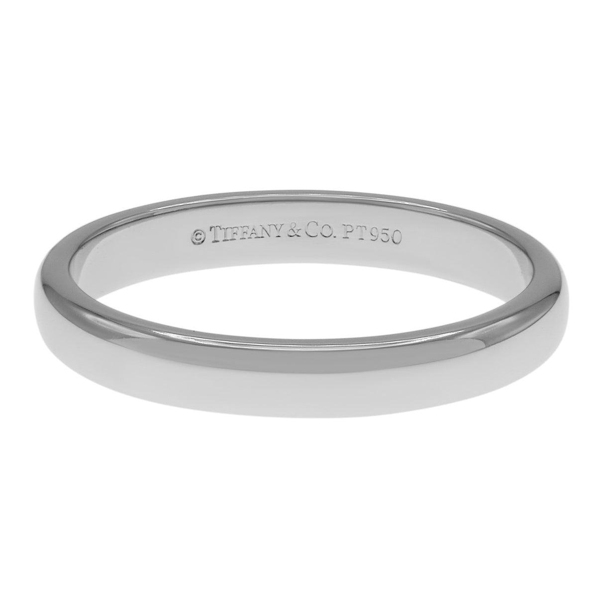 Tiffany & Co. Platinum 3mm Wedding Band Ring