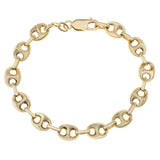 14K Yellow Gold Marina Link Bracelet