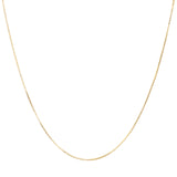 14K Yellow Gold Gold Box Link Chain Necklace