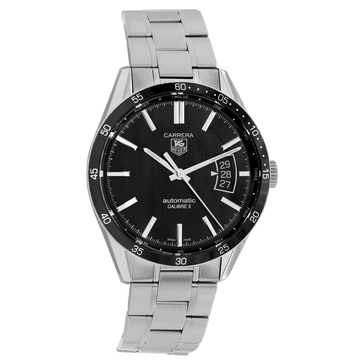 Tag Heuer Stainless Steel Carrera Calibre 5 WV211M.BA0787 – Modaselle