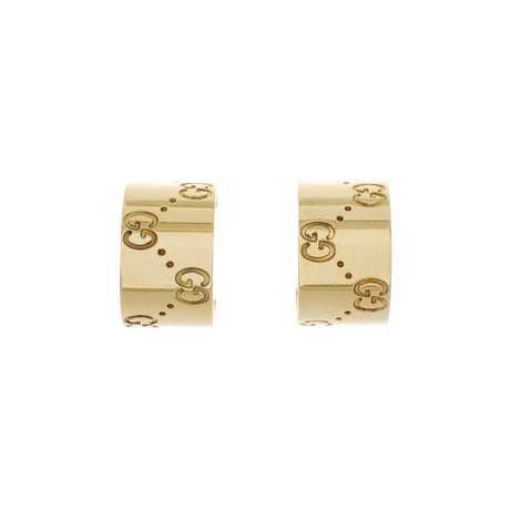 Gucci 18K Yellow Gold Icon Hoop Earrings Gucci