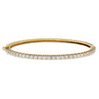 18K Yellow Gold 3.30 Carat Diamond Bangle Fine Jewellery Modaselle