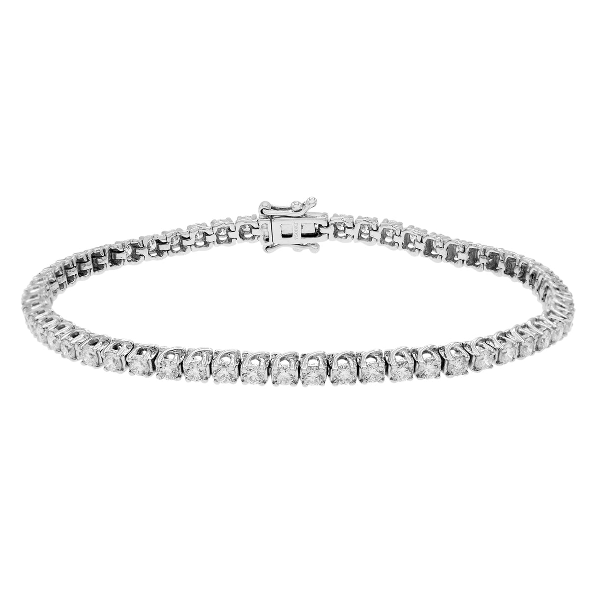 14K White Gold 2.75 Carat Tennis Bracelet