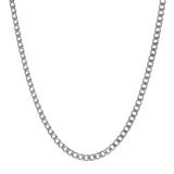 10K White Gold Curb Link Chain