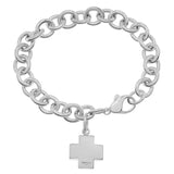 Tiffany & Co. Sterling Silver Cross Charm Bracelet