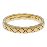 Chanel 18K Yellow Gold Mini Coco Crush Ring