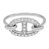 Hermes 18K White Gold Diamond Farandole Ring