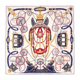 Hermes Silk Stately Wheels Scarf 90 Accessories Hermes