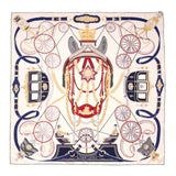 Hermes Silk Stately Wheels Scarf 90 Accessories Hermes