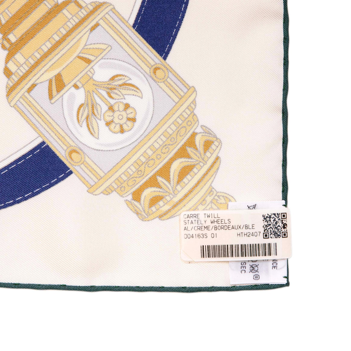 Hermes Silk Stately Wheels Scarf 90 Accessories Hermes