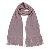 Louis Vuitton Lilac Wool Knit Pocket Scarf