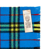 Burberry Blue/Yellow Cashmere Check Scarf