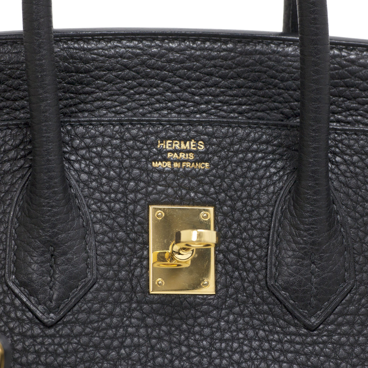 Hermes Black Clemence Birkin 25