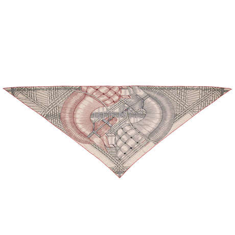 Hermes Cashmere Silk Masan & Masan Triangle Scarf Accessories Hermes