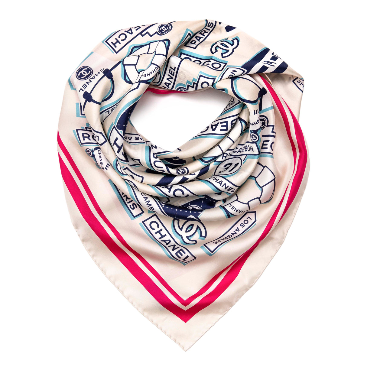 Chanel Silk Square Scarf Accessories Chanel