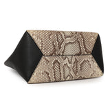 Louis Vuitton Black Calfskin Python Lockme Cabas