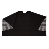 Burberry Black Grey Check Merino Wool Cape Accessories Burberry