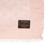 Louis Vuitton Pink Silk Wool Monogram Shawl Accessories Louis Vuitton