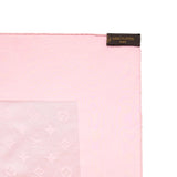 Louis Vuitton Pink Silk Monogram Square Scarf