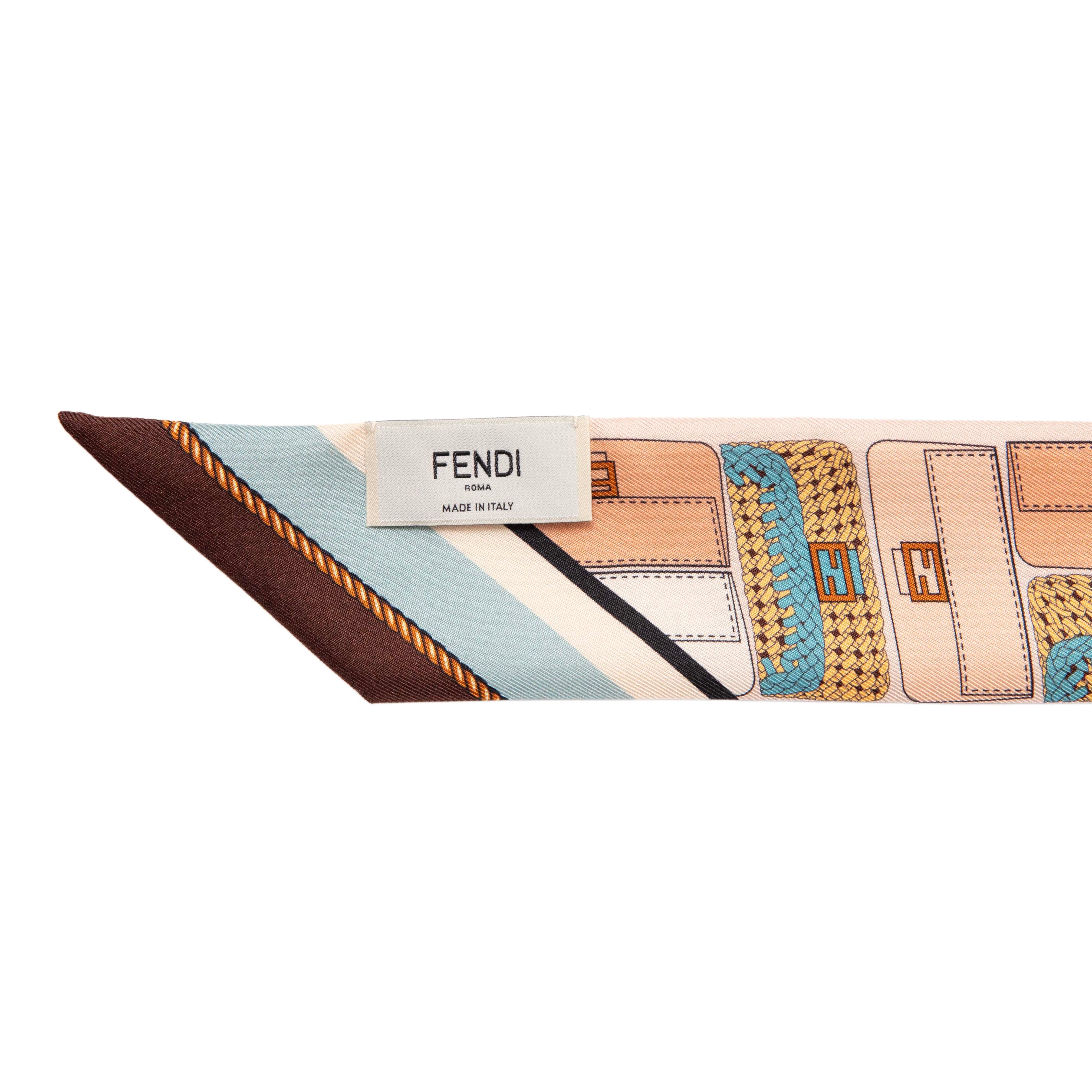 FENDI シルク へアバンド2点セット Fendi Silk Wrappy Bandeau – Modaselle