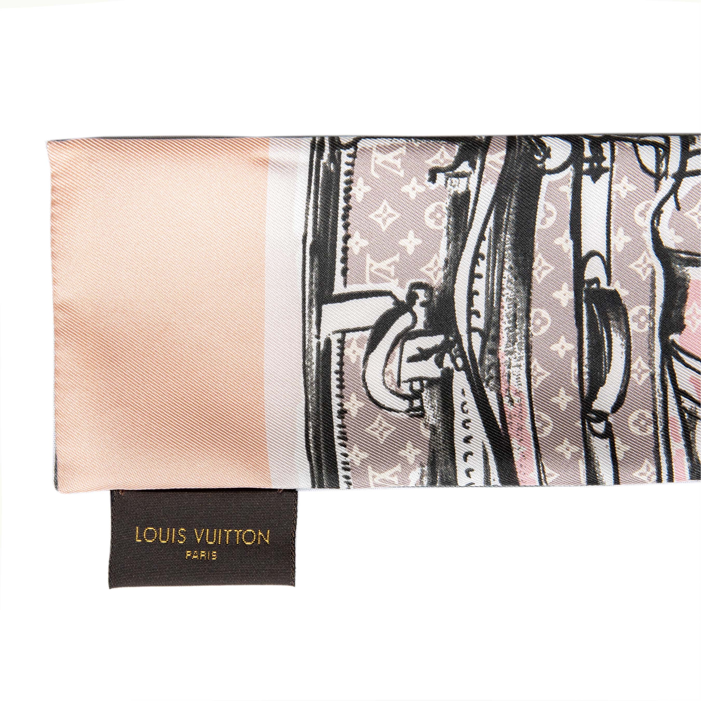 Louis Vuitton Rose Poudre Silk Monogram Trunks Bandeau – Modaselle